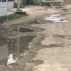 Вся улица большая лужа по вине повреждённого водоотвода!