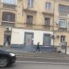 Вид фасада Адм Окт, 8,испорченная часть фасада по центру дома, место бывшего компьютерного магазина