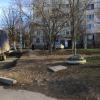 разбитый асфальт перед домом 91
