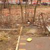 Так выглядит территория со стороны двора дома нашего проживания 